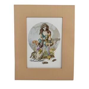 Vintage Signed Patricia Breeding Print The Venture Fantasy Art